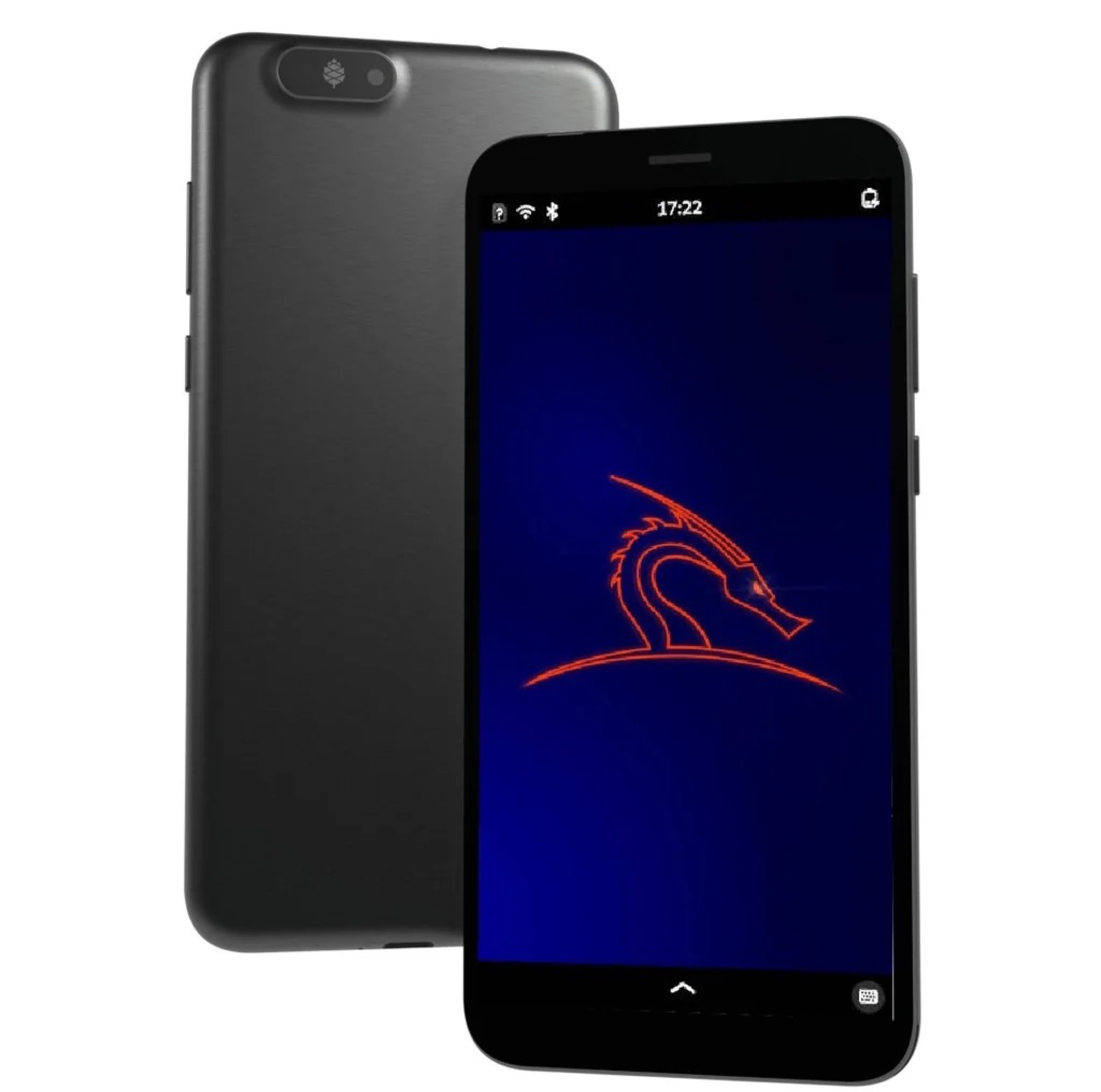 PinePhone Pro showing Kali NetHunter on the lock screen